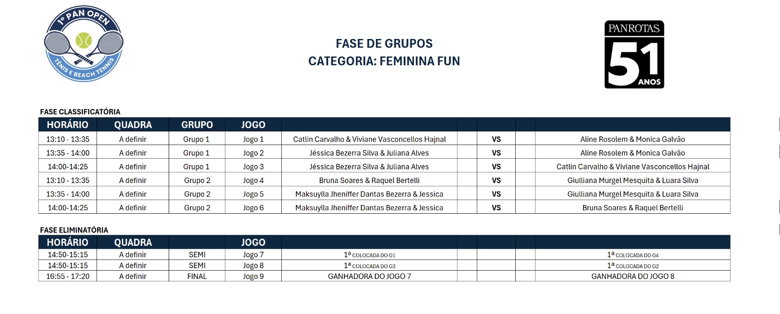 Beach Tennis Feminino - Fun
