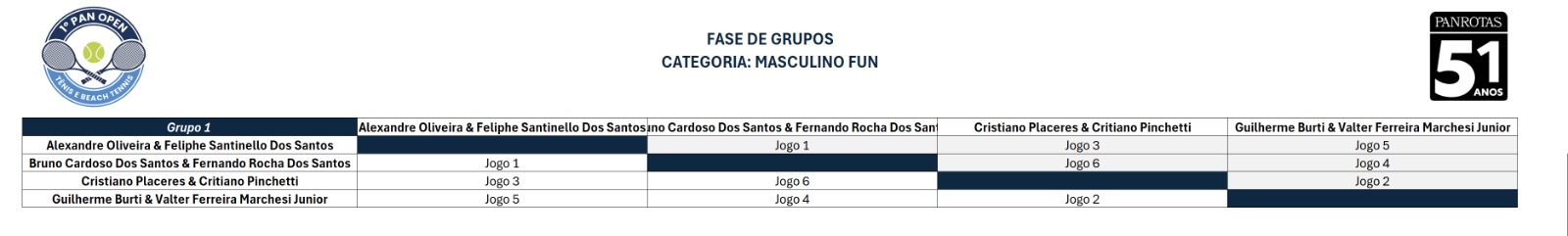 Beach Tennis Masculino - Fun